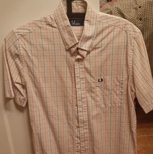 Short sleeve fred perry button down.
